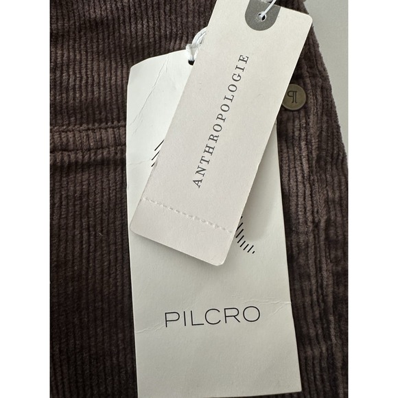 New Pilcro Anthropologie Corduroy Jeans Women Size‎ 33 Brown The YaYa High Rise - Picture 8 of 13